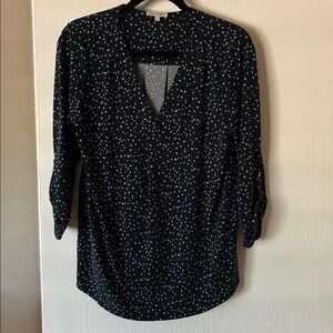 Beacon Dark Green and Brown Speckled Blouse, medium